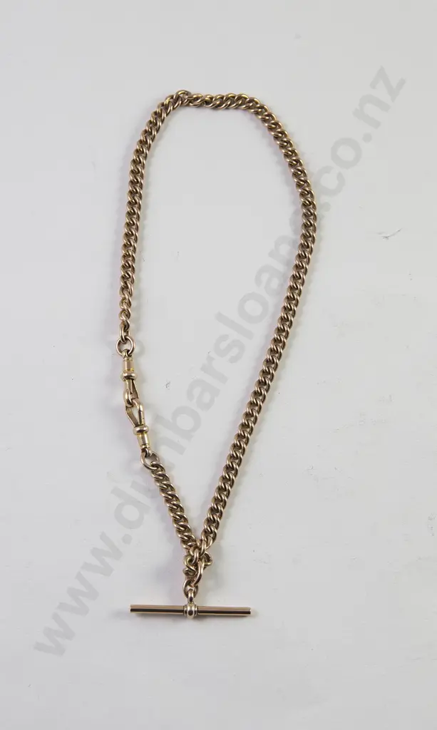 Heavy 9ct Uniform Curb Link Albert Chain Image 1++