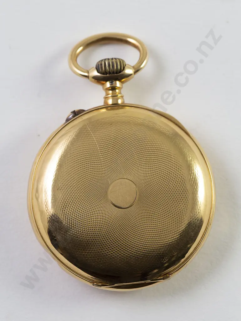 18ct Open Face Lever Wind Pocket Watch Image 1++
