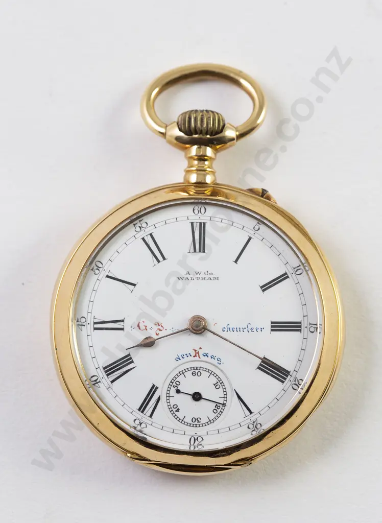18ct Open Face Lever Wind Pocket Watch Image 1++