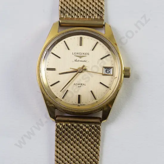 C1970 Longines 'Admiral' Gents Gold Plated Wristwatch