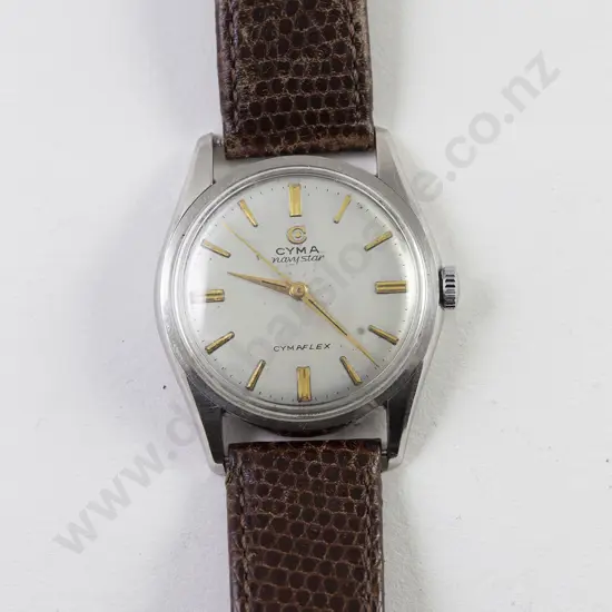 C1950 Cyma Navy Star Gents Wrist Watch