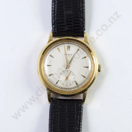 Vintage Cyma 18ct Cased Gents Wrist Watch