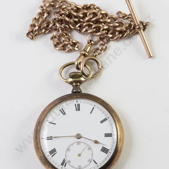 9ct Open Face Lever Wind Pocket Watch