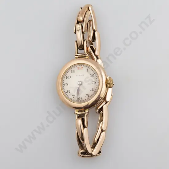 Vintage 9ct Ladies Rolex Manual Wind Wrist Watch