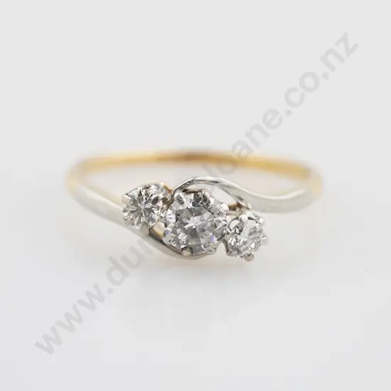 18ct Three Stone Diamond Ring