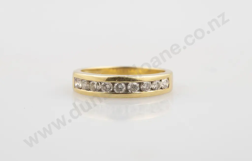18ct Nine Stone Diamond Eternity Band Image 1++