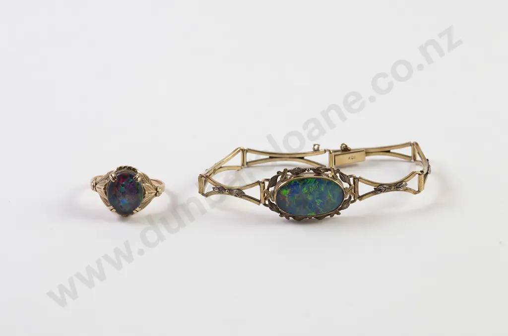 10ct Single Black Opal Bracelet Image 1++