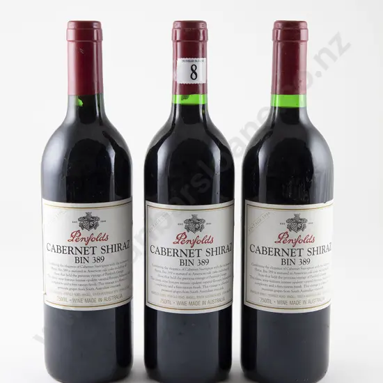 3 bottles Penfolds Bin 389 Cabernet Shiraz Vintage 1996