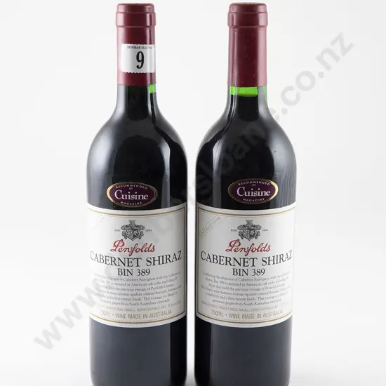 2 bottles Penfolds Bin 389 Cabernet Shiraz Vintage 1996