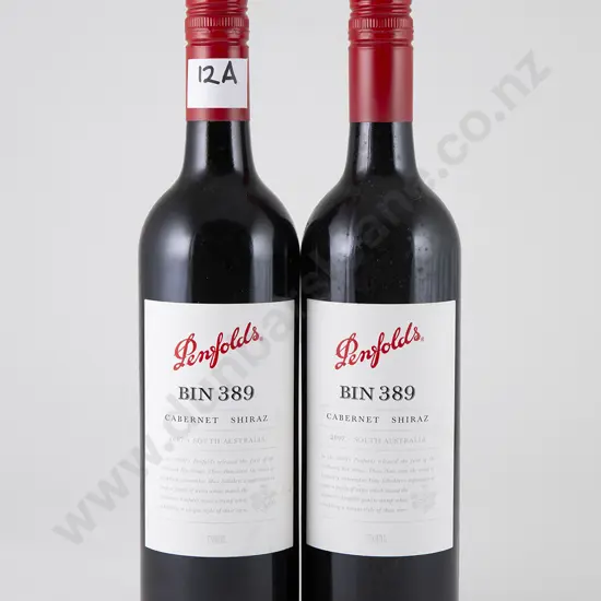 2 bottles Penfolds Bin 389 Cabernet Shiraz Vintage 2007