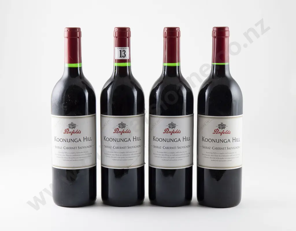 4 bottles Penfolds Koohunga Hill Shiraz - Cabernet Sauvignon Vintage 1997 Image 1++