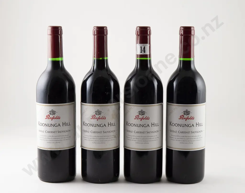 4 bottles Penfolds Koohunga Hill Shiraz - Cabernet Sauvignon Vintage 1998 Image 1++