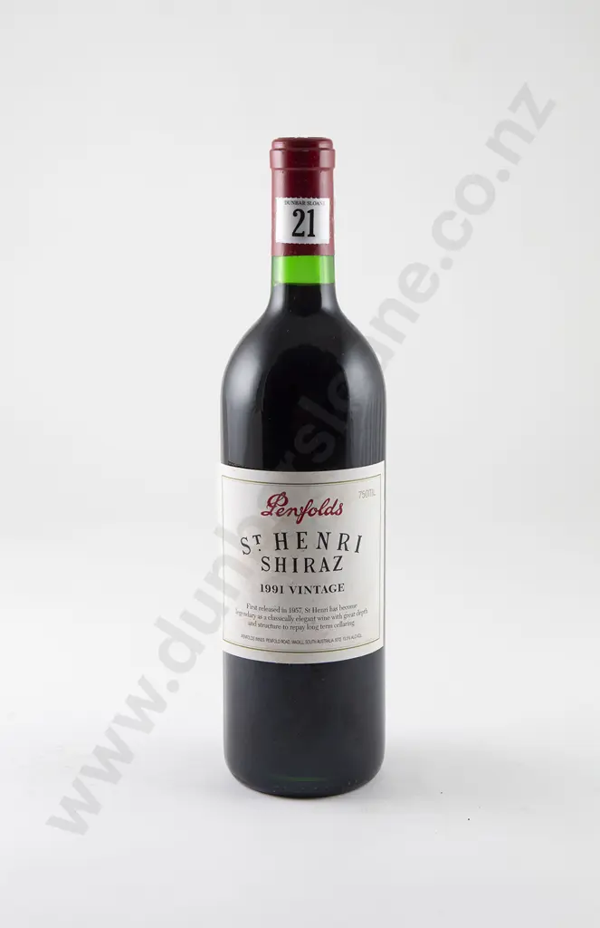 1 bottle Penfolds St Henri Shiraz Vintage 1991 Image 1++
