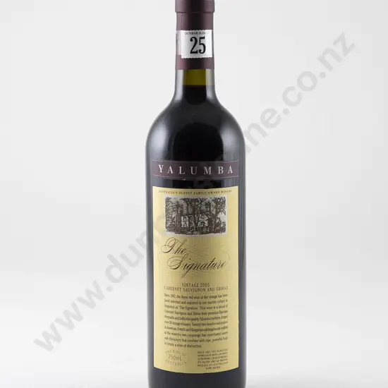 1 bottle Yalumba The Signature Cabernet Sauvignon and Shiraz Vintage 2005