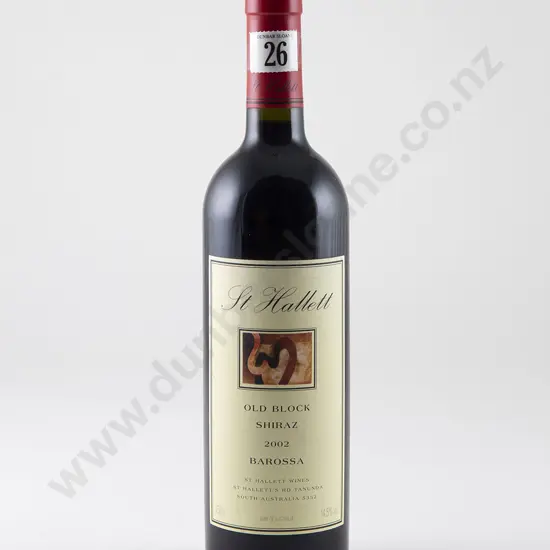 1 bottle St Hallett Old Block Shiraz Barossa Vintage 2002
