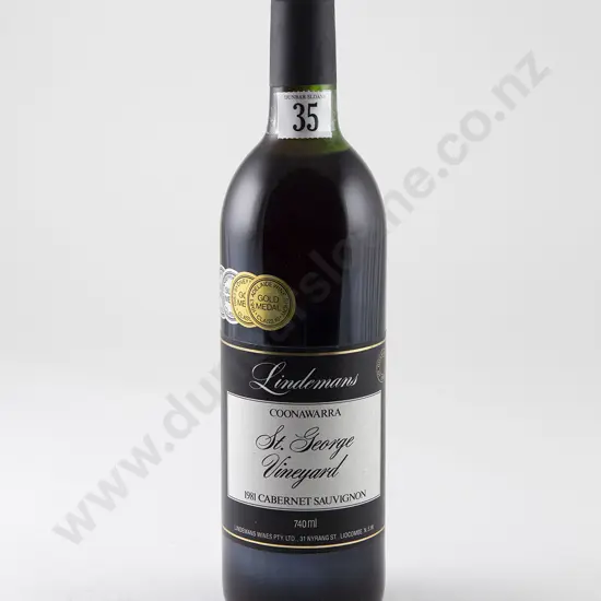 1 bottle Lindemans Coonawarra St George Vineyard Cabernet Sauvignon Vintage 1981