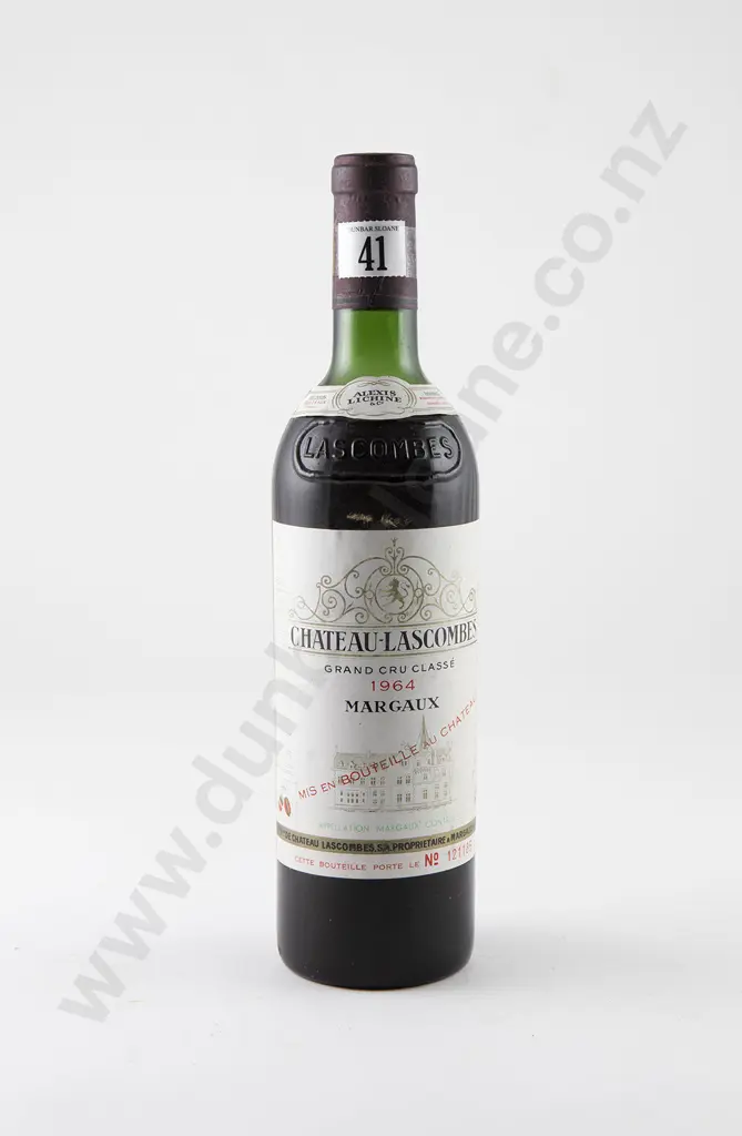 1 bottle Ch-Lascombes Grand Cru Classe Margaux Vintage 1964 Image 1++