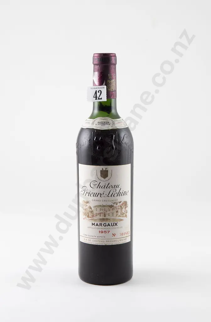 1 bottle Ch Prieure-Lichine Grand Cru Classe Margaux Vintage 1957 Image 1++