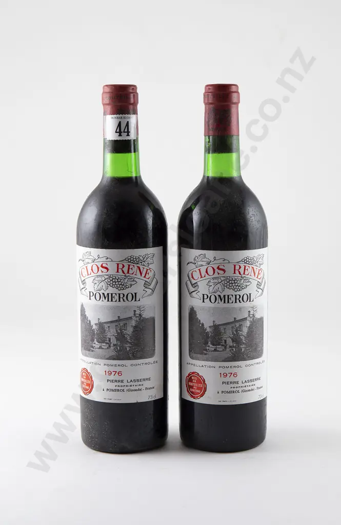 2 bottles Clos Rene Pomerol Vintage 1976 Image 1++