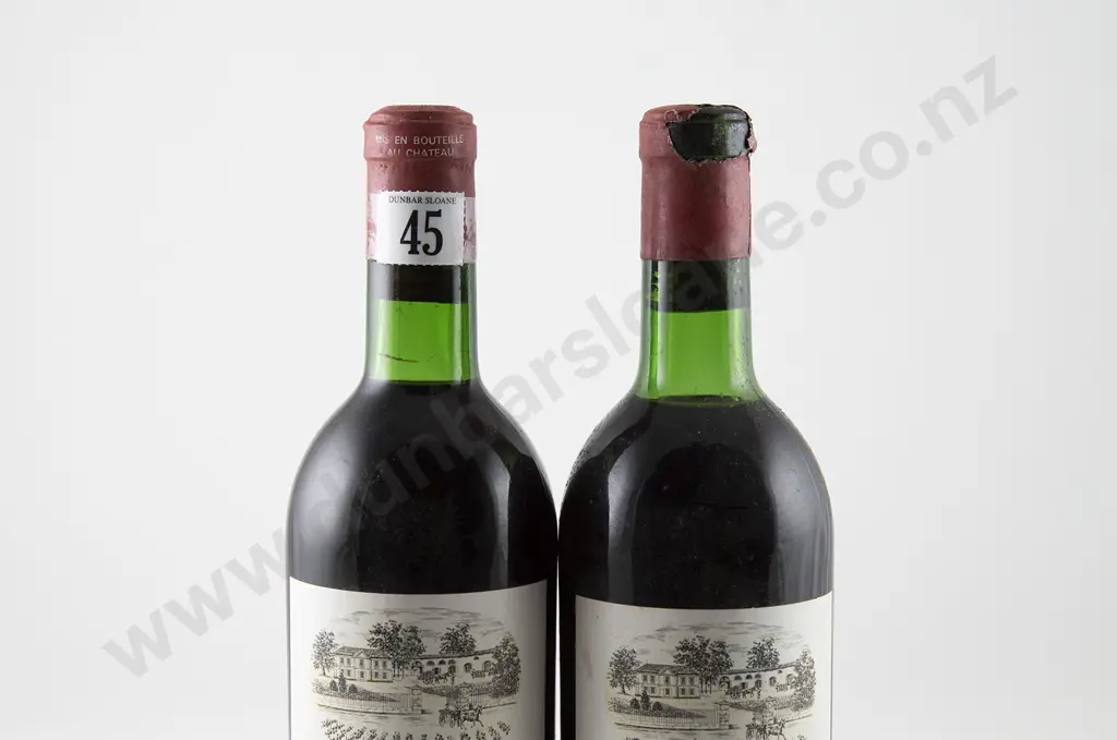 2 bottles Chateau Les Ormes De Pez St Estephe - Medoc Vintage 1971 Image 1++
