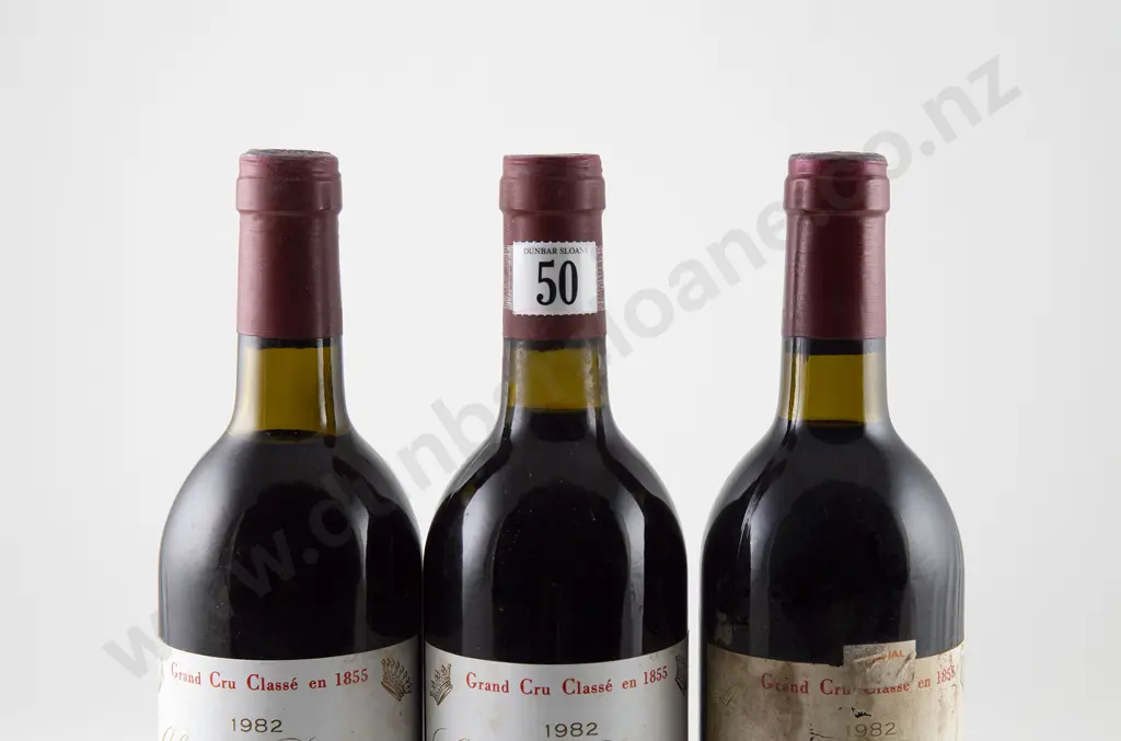 3 bottles Ch Branaire (Duluc-Ducru) Saint-Julien Bordeaux Vintage 1982 Image 1++