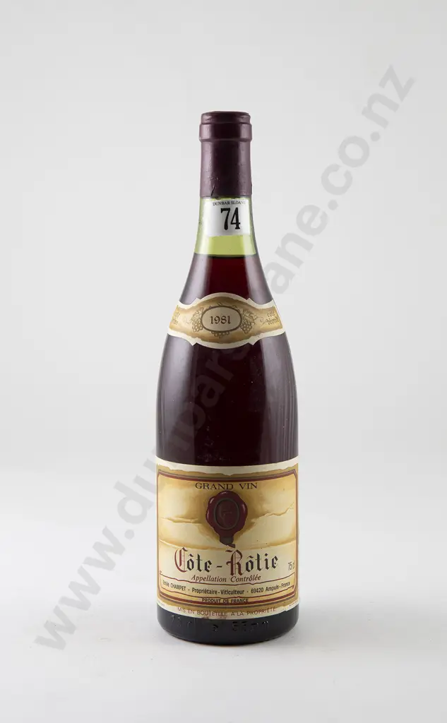 1 bottle Emile Champet Cote Rotie Vintage 1981 Image 1++