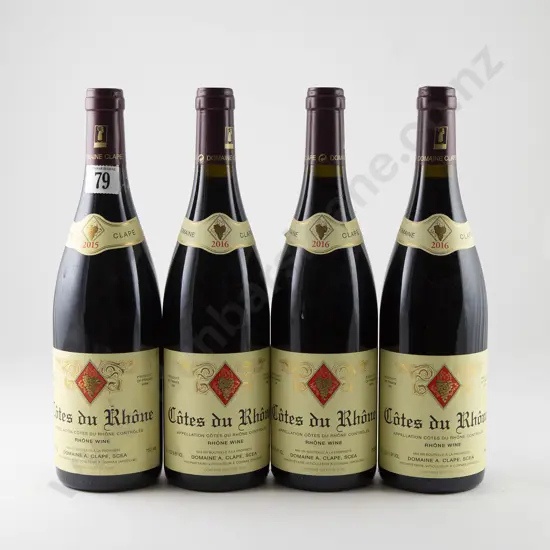 4 bottles Domaine Auguste Clape Cotes du Rhone Vintage 2016