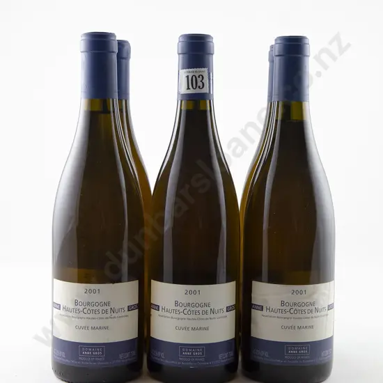 6 bottles Domaine Anne Gros Bourgogne Hautes-Cotes De Nuits Vintage 2001