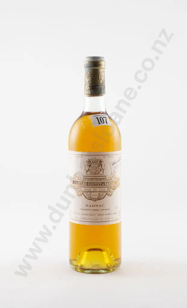 1 bottle Chateau Coutet a Barsac Sauternes Bordeaux Vintage 1976 Image 1++