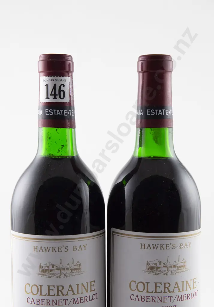 2 bottles Te Mata Estate Coleraine Cabernet/Merlot Vintage 1983 Image 1++