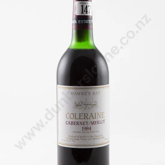 1 bottle Te Mata Estate Coleraine Cabernet/Merlot Vintage 1984