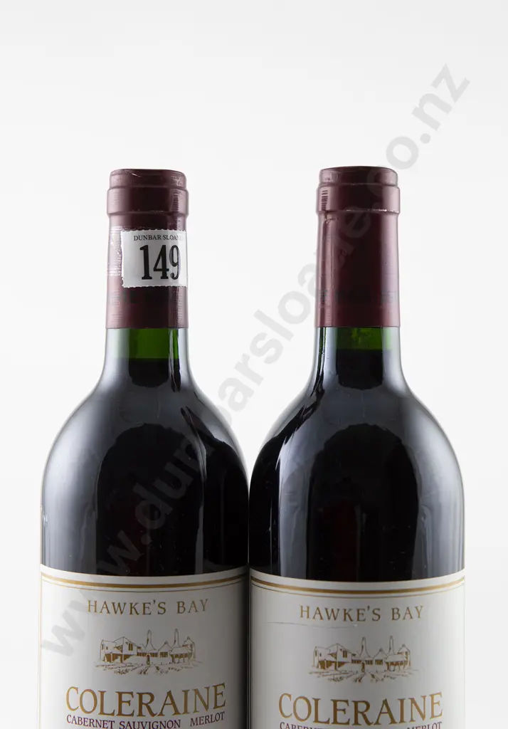 2 bottles Te Mata Estate Coleraine Cabernet Sauvignon Merlot Cabernet Franc Vintage 1987 Image 1++