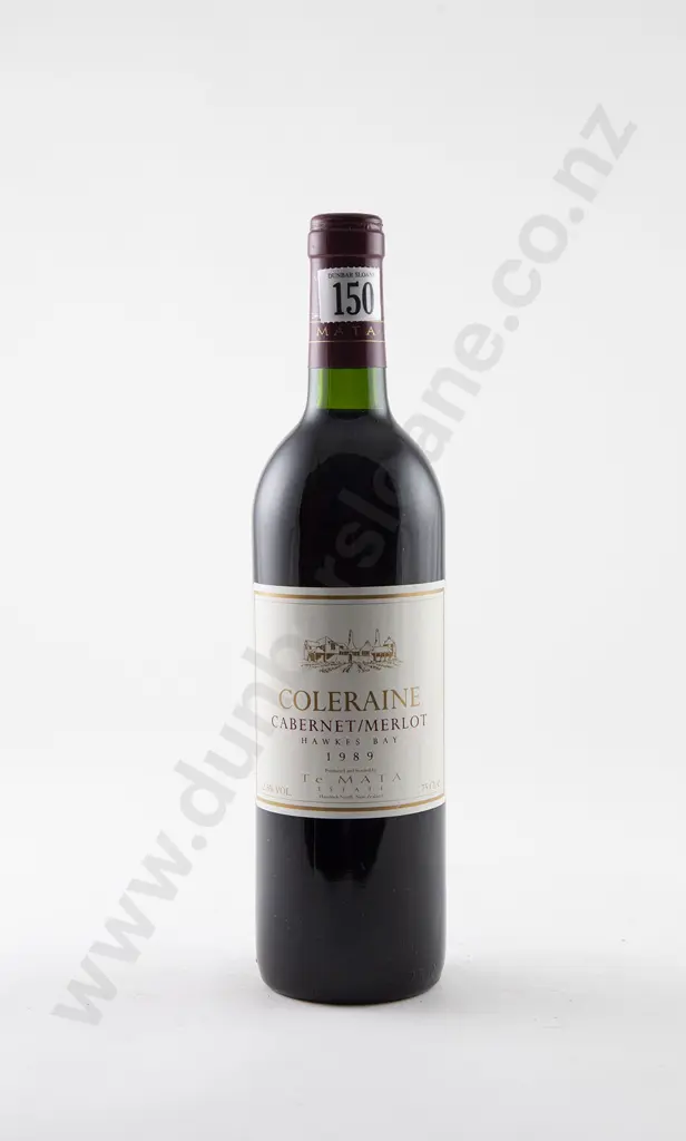 1 bottles Te Mata Estate Coleraine Cabernet Merlot Vintage 1989 Image 1++