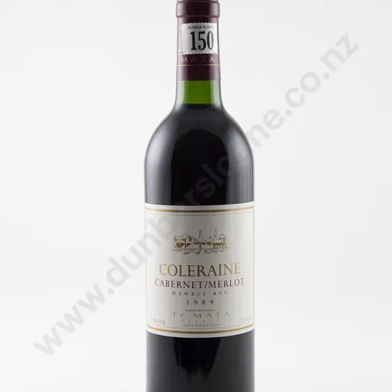 1 bottles Te Mata Estate Coleraine Cabernet Merlot Vintage 1989