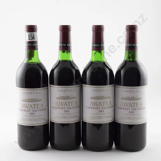4 bottles Te Mata Estate Awatea Cabernet Sauvignon Vintage 1983