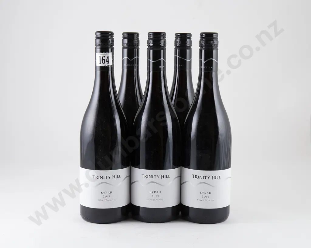 5 bottles Trinity Hill White Label Syrah Vintage 2014 Image 1++