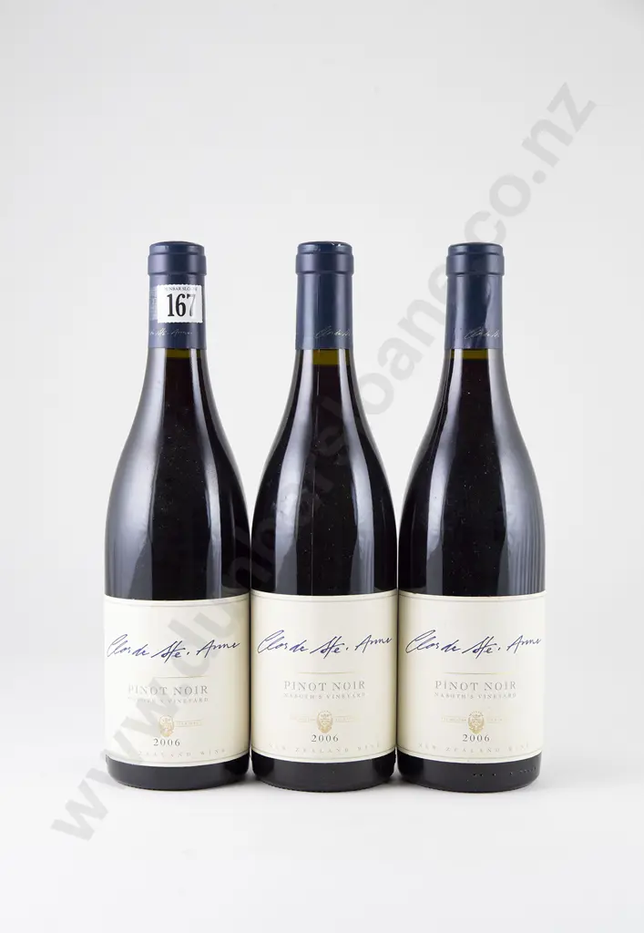 3 bottles Milton Clos de St Anne Naboths Pinot Noir Vintage 2006 Image 1++