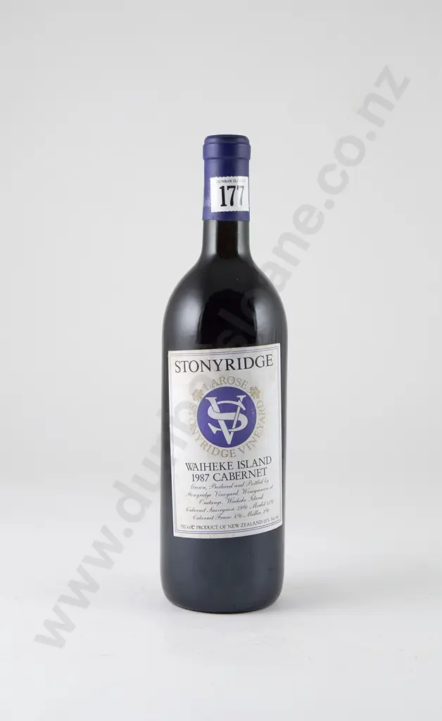 1 bottle Stonyridge Waiheke Island Larose Cabernet Vintage 1987 Image 1++