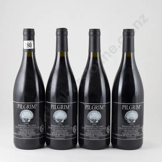 3 bottles Stonyridge Pilgrim Syrah Mourvedre Grenache Waiheke Island Vintage 2008