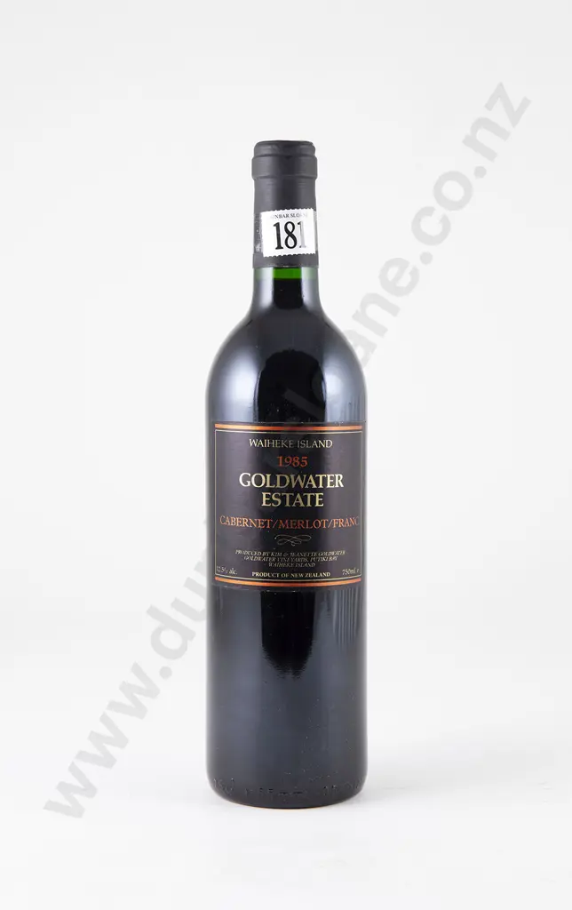 1 bottle Goldwater Estate Cabernet Merlot Franc Waiheke Island Vintage 1985 Image 1++