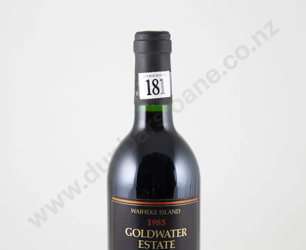 1 bottle Goldwater Estate Cabernet Merlot Franc Waiheke Island Vintage 1985 Image 1++