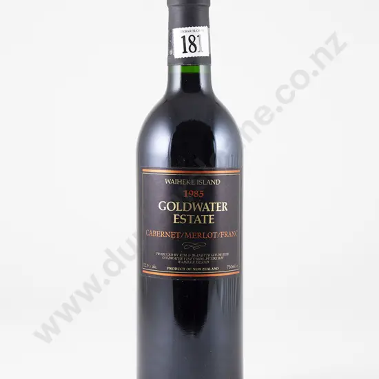 1 bottle Goldwater Estate Cabernet Merlot Franc Waiheke Island Vintage 1985