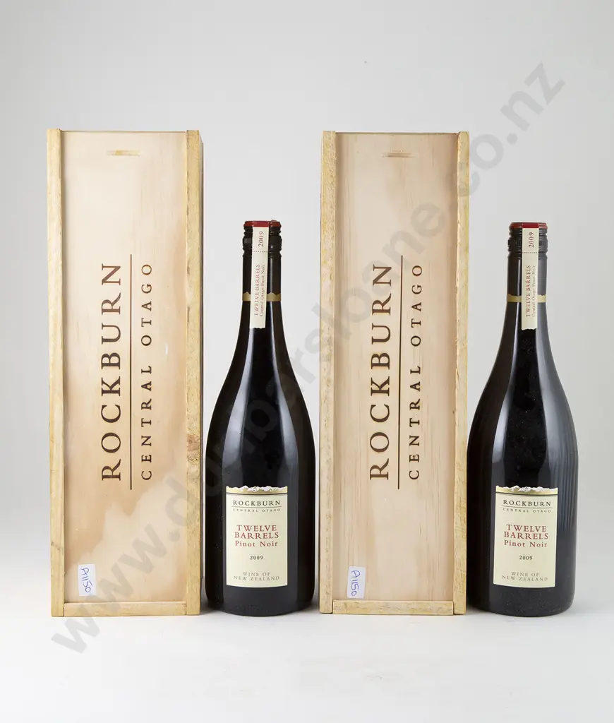 2 bottles Rockburn 'Twelve Barrels' Pinot Noir Central Otago Vintage 2009 Image 1++