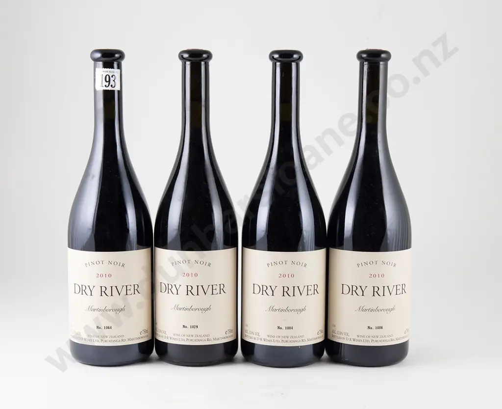 4 bottles Dry River Pinot Noir Martinborough Vintage 2010 Image 1++