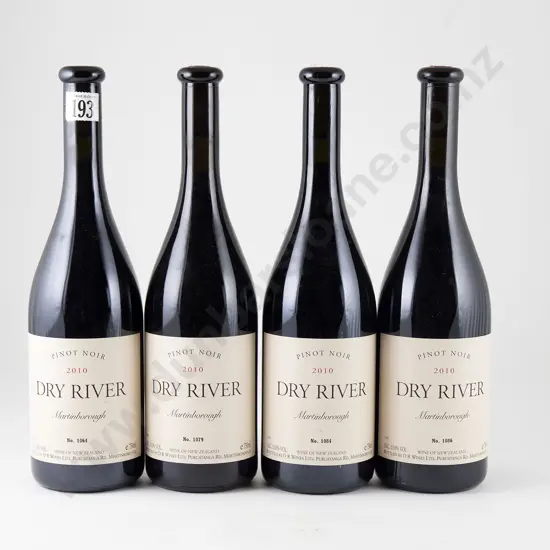 4 bottles Dry River Pinot Noir Martinborough Vintage 2010