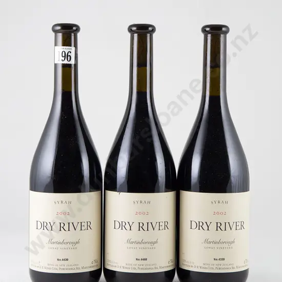 3 bottles Dry River Lovat Syrah Martinborough Vintage 2002