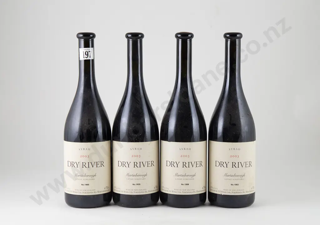 4 bottles Dry River Lovat Syrah Martinborough Vintage 2003 Image 1++