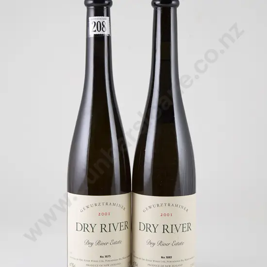 2 bottles Dry River Estate Gewurztraminer Vintage 2001