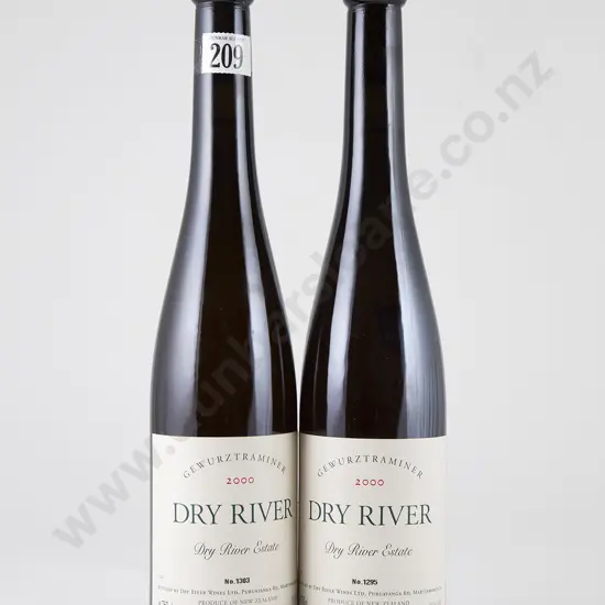 2 bottles Dry River Estate Gewurztraminer Vintage 2000