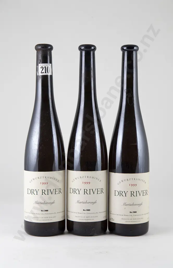 3 bottles Dry River Martinborough Gewurztraminer Vintage 1999 Image 1++